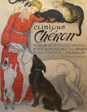 Steinlen Clinique Cheron Art Print Poster
